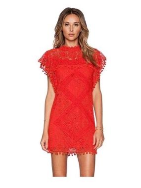 Tularosa Clayton Tunic Lace Mini Dress